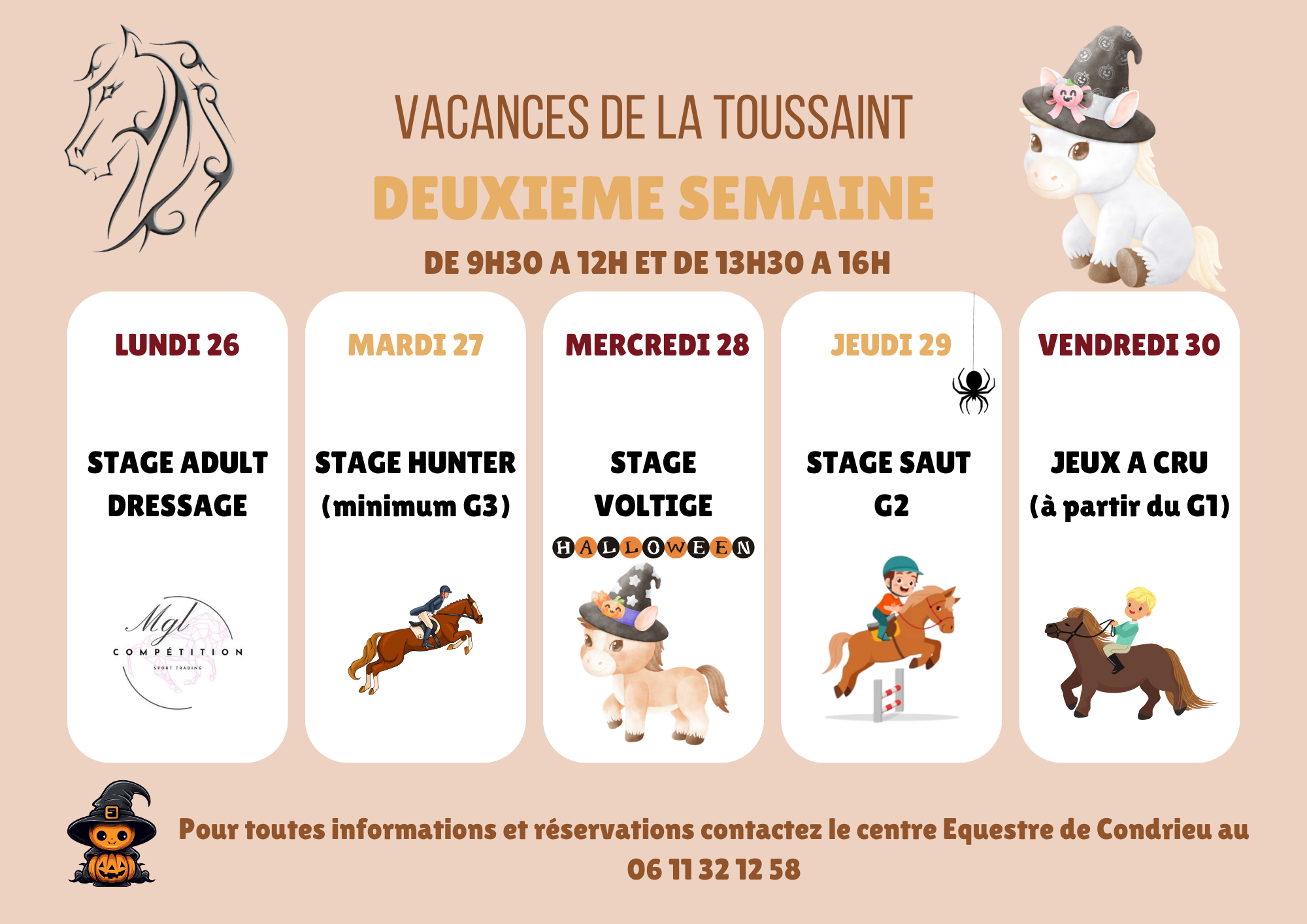 SATGE TOUSSAINT 2 SEMAINE